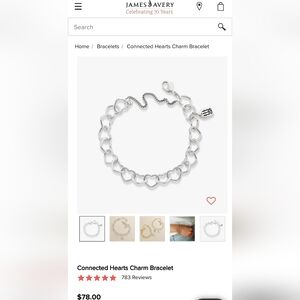 James Avery Heart Bracelet